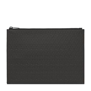Authentic Saint Laurent/YSL Large Leather Monogram Embossed Pouch | New